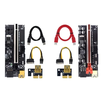 Такса Адаптер, PCIE От 1X до 16X 009S Plus Удължител Графични карти с 3 Интерфейси USB3.0 За БТК Миньор