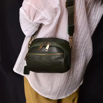 AETOO Оригиналната ежедневни темпераментен универсална женствена чанта от ръчно изработени от телешка кожа в ретро стил, малка квадратна чанта в литературния стил на рамото